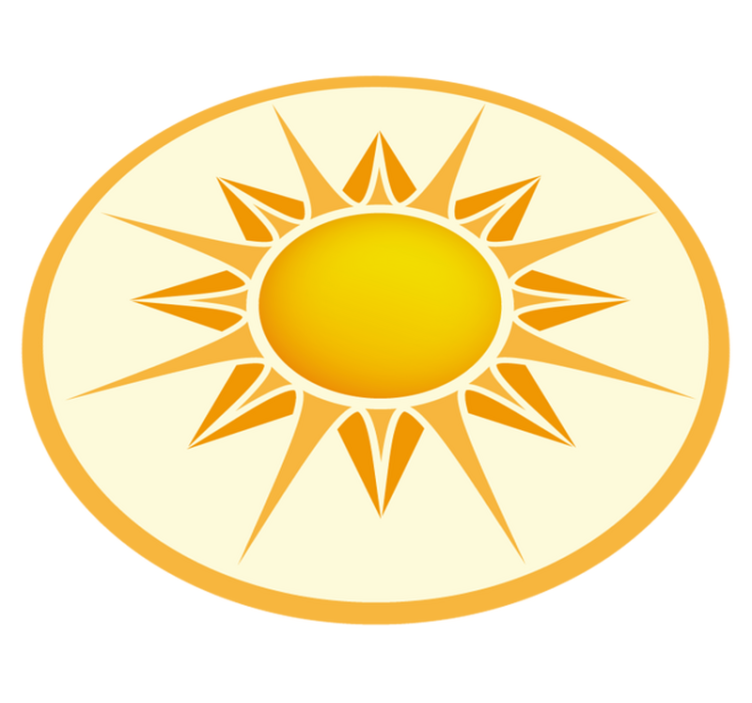 Alfombra vinílica mandala patrón amarillo - TenVinilo