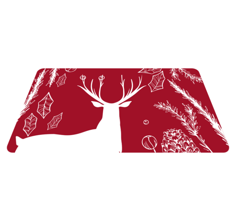 Alfombra vinílica de animales ilustración natural - TenVinilo