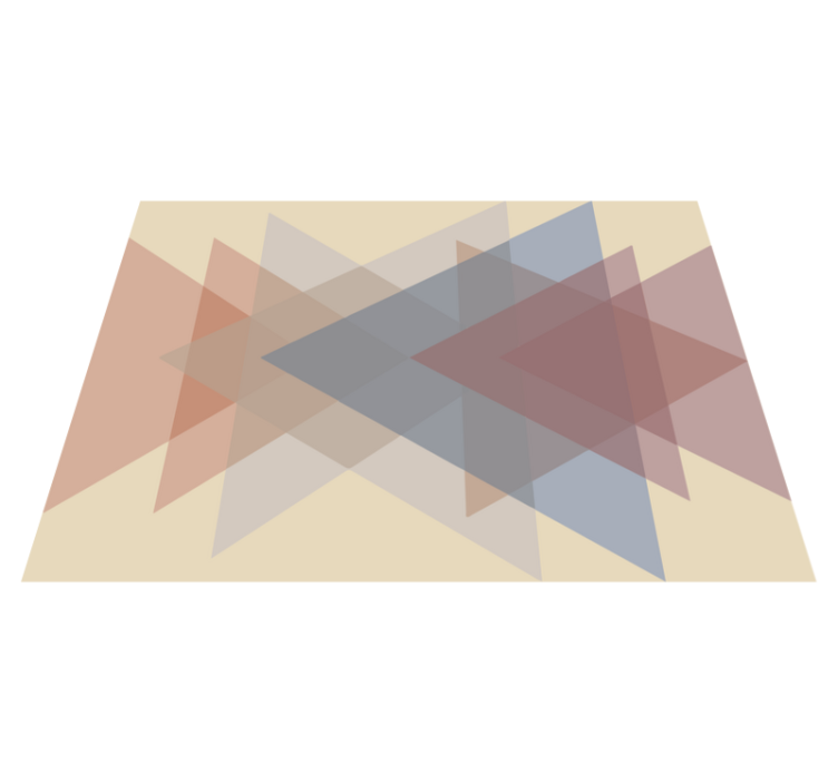 Alfombra vinílica geométrica superposición geométrica - TenVinilo