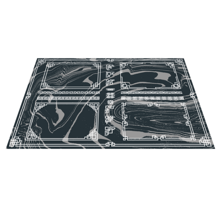 Alfombra de vinilo geométrica Mármol cuadrado - TenVinilo