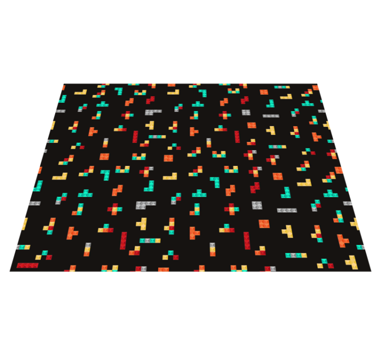 Alfombra vinílica juegos tema de tetris - TenVinilo