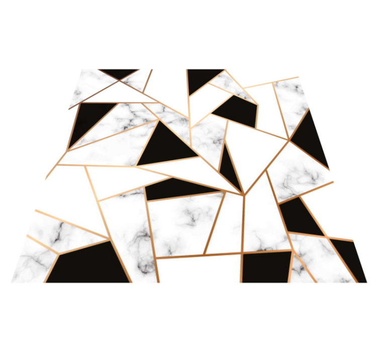 Alfombras vinílicas modernas Elegante textura en blanco y negro - TenVinilo