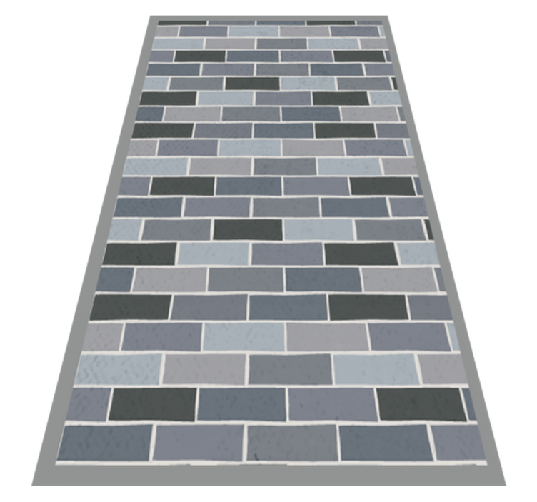 Alfombra vinílica imitación patrón de ladrillo - TenVinilo