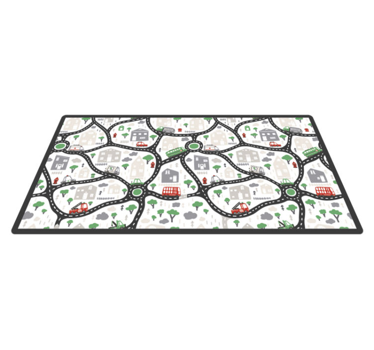 Alfombra carretera blanca - TenVinilo