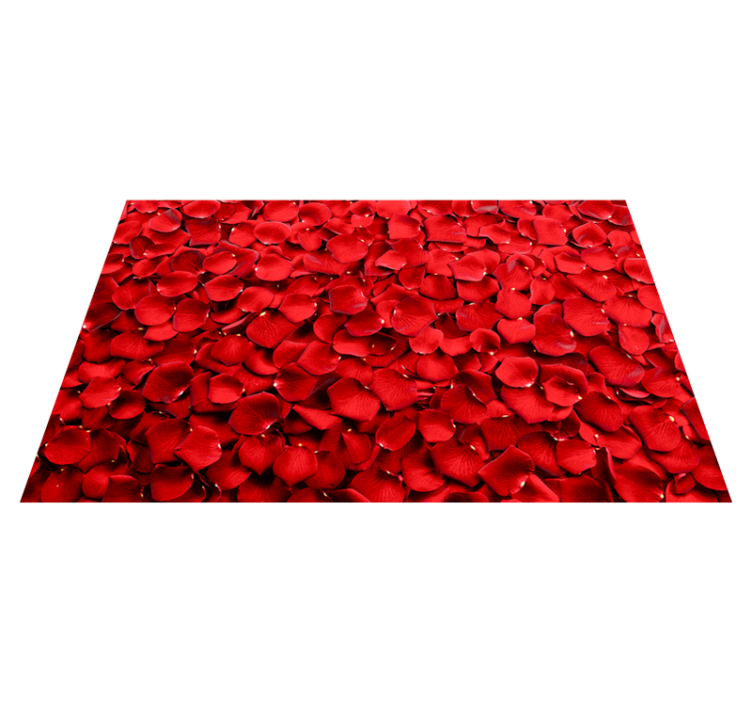 Alfombra vinílica dormitorio Rosas rojas - TenVinilo