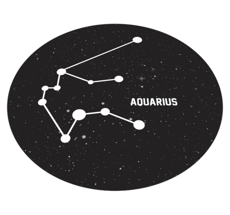 Alfombra vinílica estrellas constelación de acuario - TenVinilo