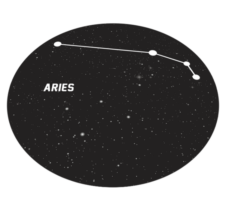 Alfombra vinílica estrellas constelación de aries - TenVinilo