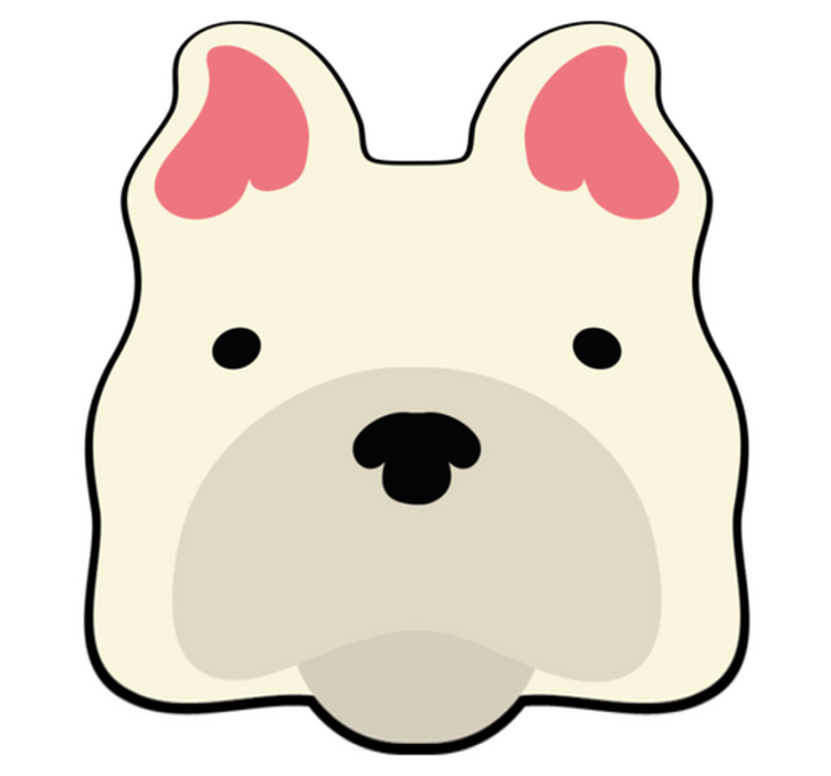 Alfombra vinílica de animales linda decoración canina - TenVinilo