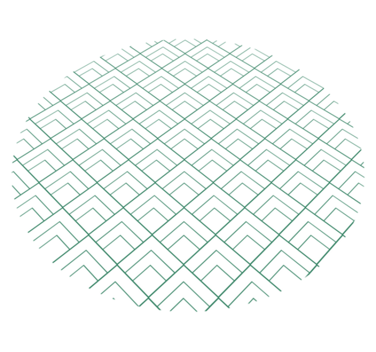 Alfombra vinílica geométrica líneas geométricas superpuestas - TenVinilo