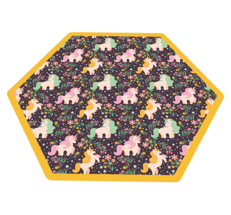 Alfombra vinílica infantil parque de criaturas míticas - TenVinilo