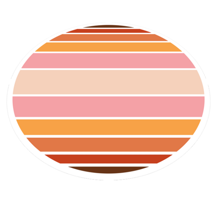 Alfombra de vinilo Círculo del sol de los 70 - TenVinilo