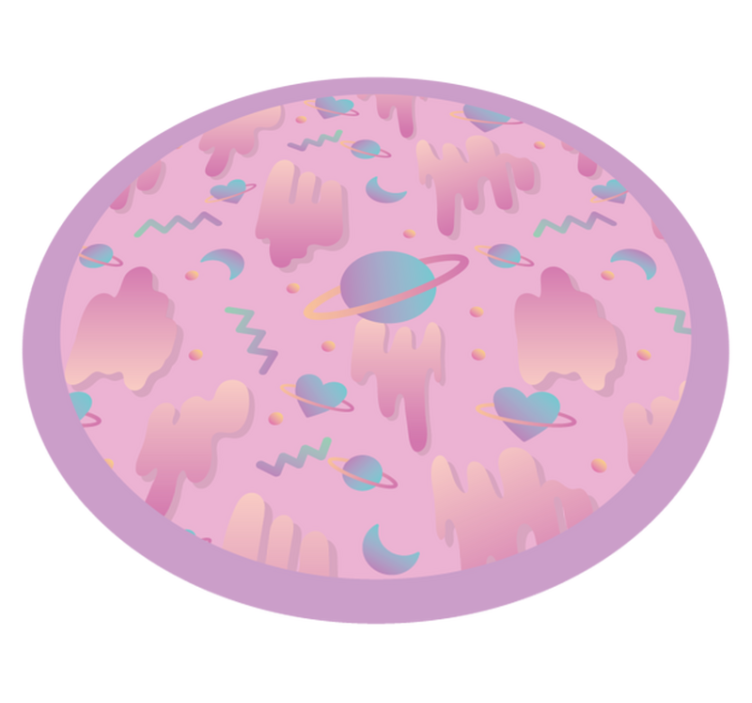 Alfombra vinílica bebé tiempo de juego planetario - TenVinilo