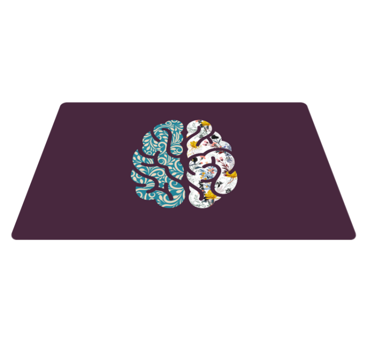 Alfombras vinílicas modernas Cerebro estampado - TenVinilo