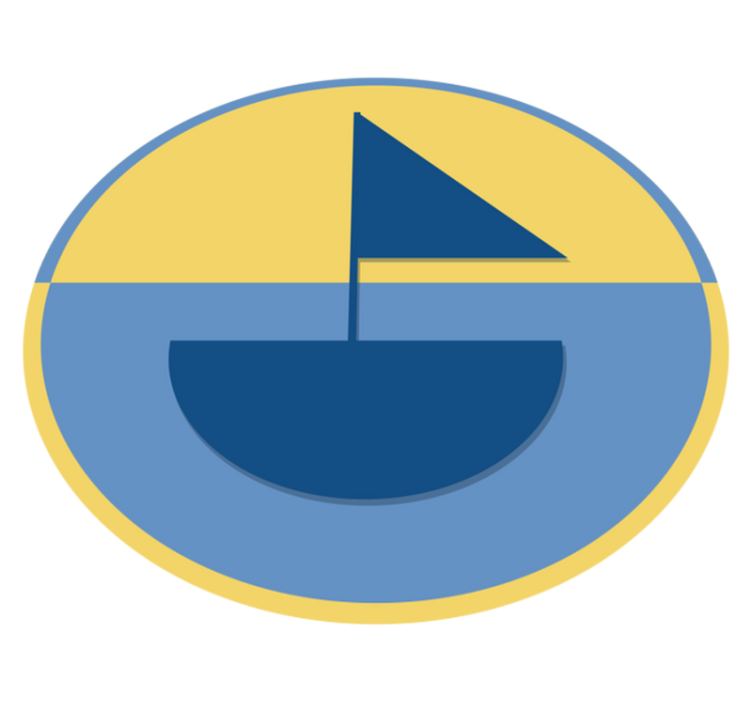 alfombra de vinilo naturaleza barco y playa - TenVinilo