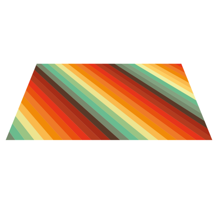 Alfombra vinílica dormitorio rayas diagonales vibrantes - TenVinilo