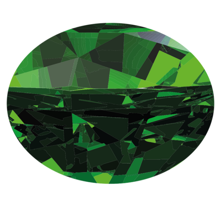 Alfombra vinílica textura facetas verdes geométricas - TenVinilo