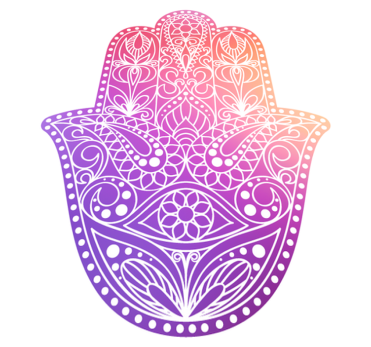 Alfombra vinílica mandala diseño a mano - TenVinilo