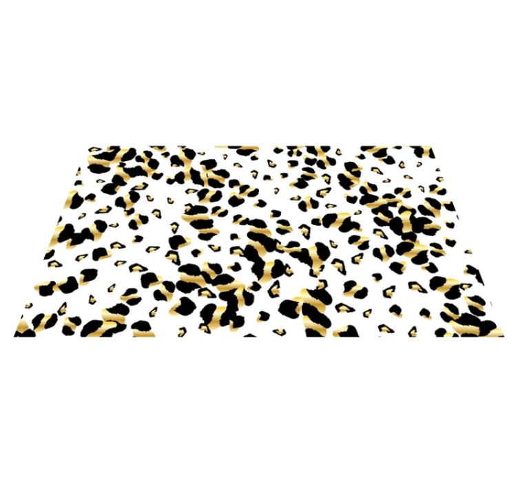 Alfombra vinílica animal print elegancia leopardo - TenVinilo