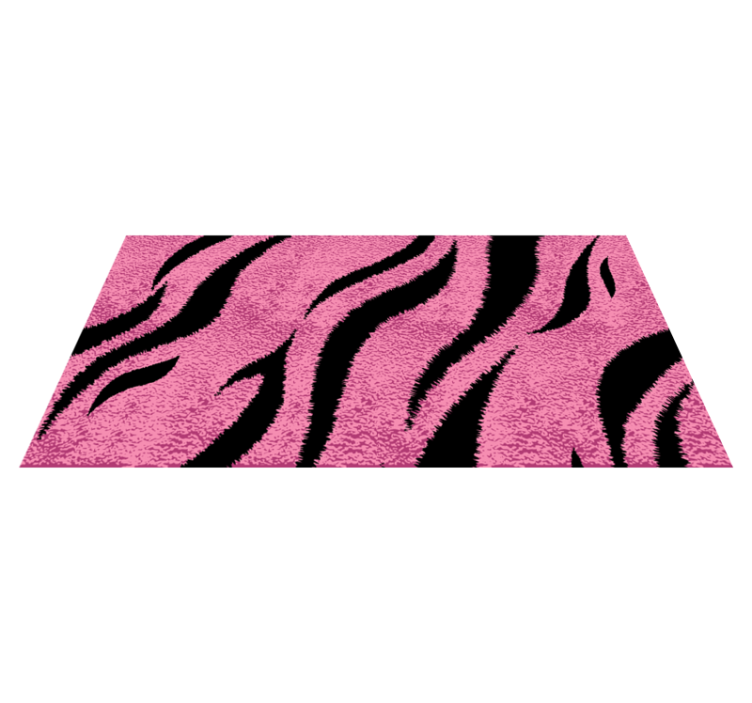 Alfombra vinílica animal print tigre rosa - TenVinilo