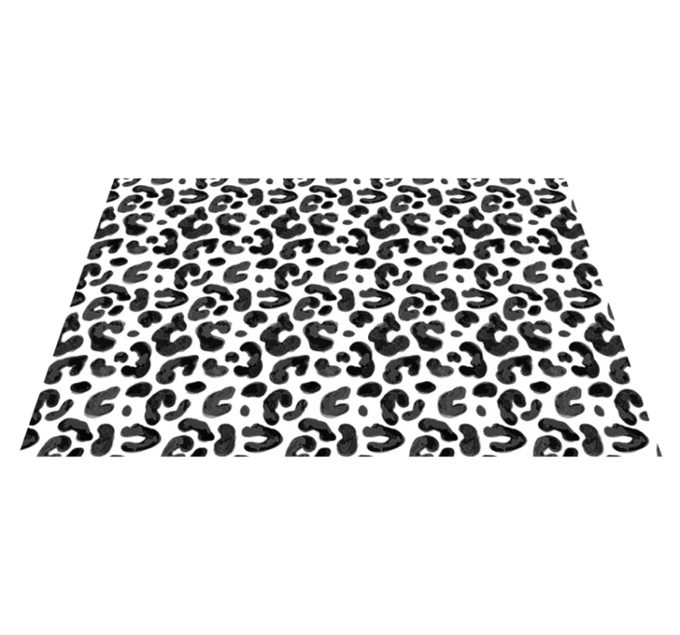Alfombra vinílica animal print estética leopardo - TenVinilo