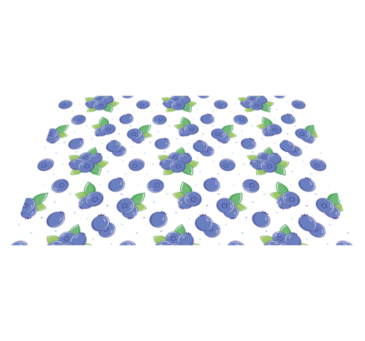 Alfombra vinílica flores patrones de bayas frescas - TenVinilo