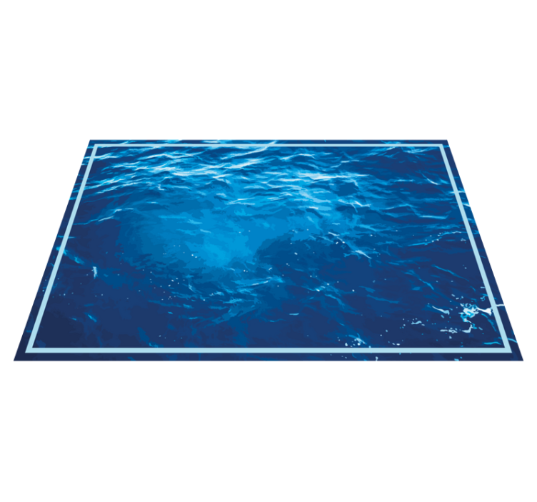 Alfombra vinílica dormitorio Océano profundo bajo el agua - TenVinilo
