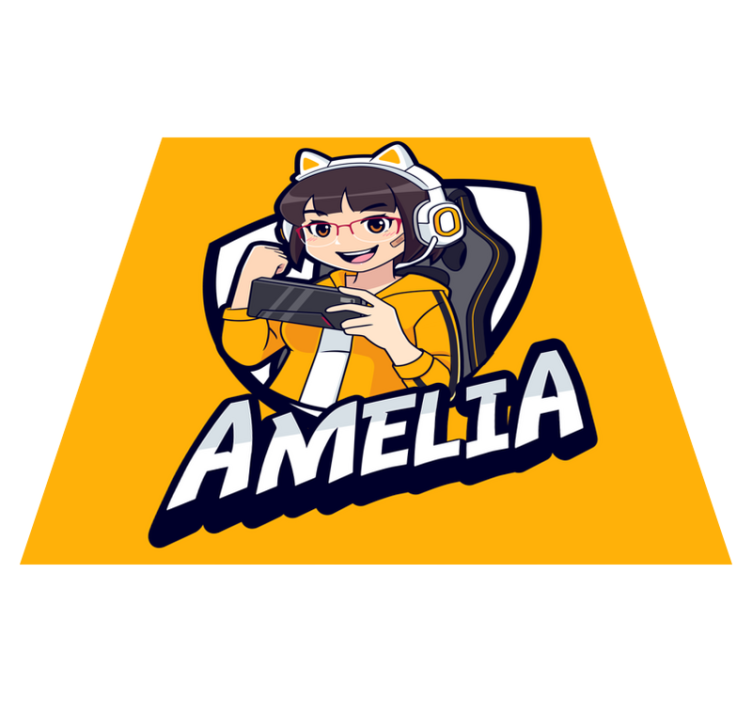 Alfombra vinílica juvenil retrato de juego personalizado - TenVinilo