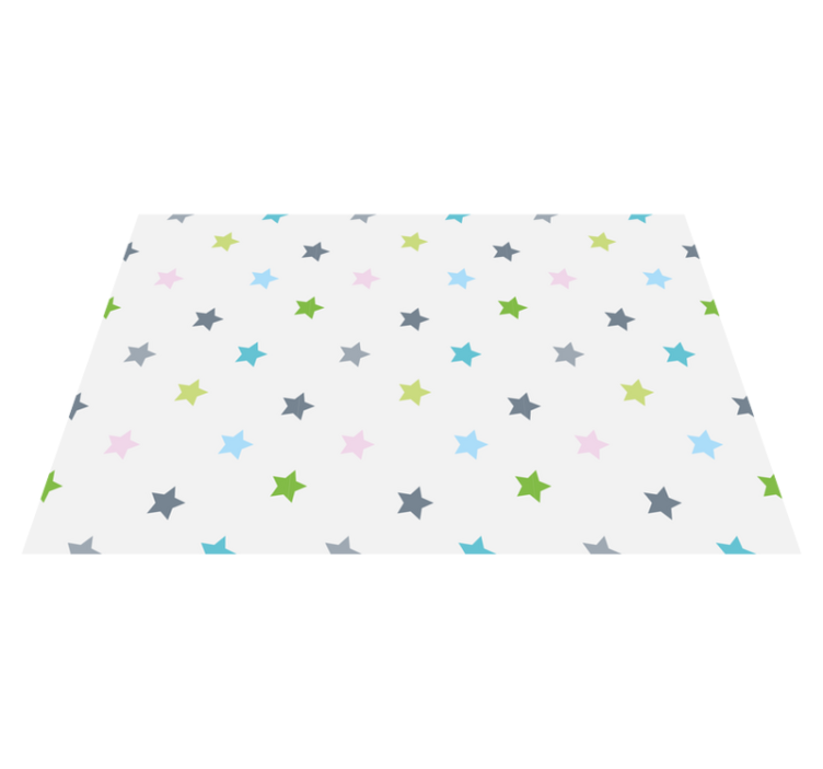 Alfombra vinílica estrellas colores minimalistas - TenVinilo