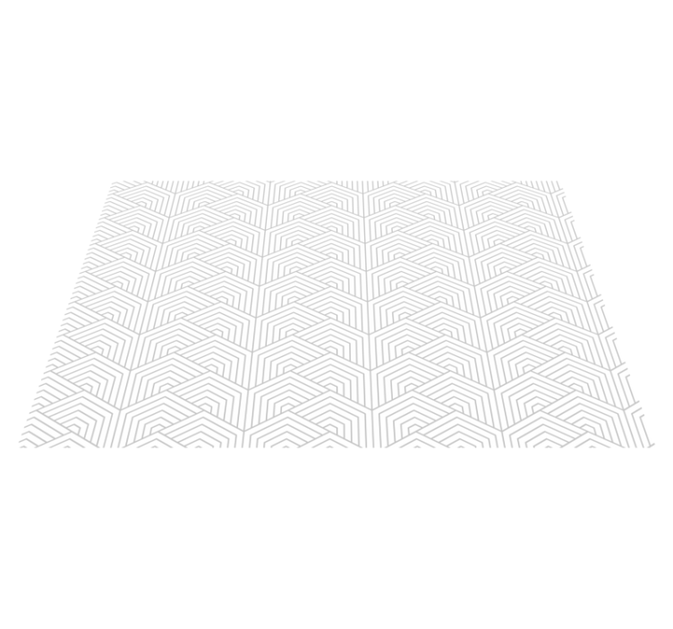 Alfombra vinílica geométrica patrón hexagonal gris - TenVinilo