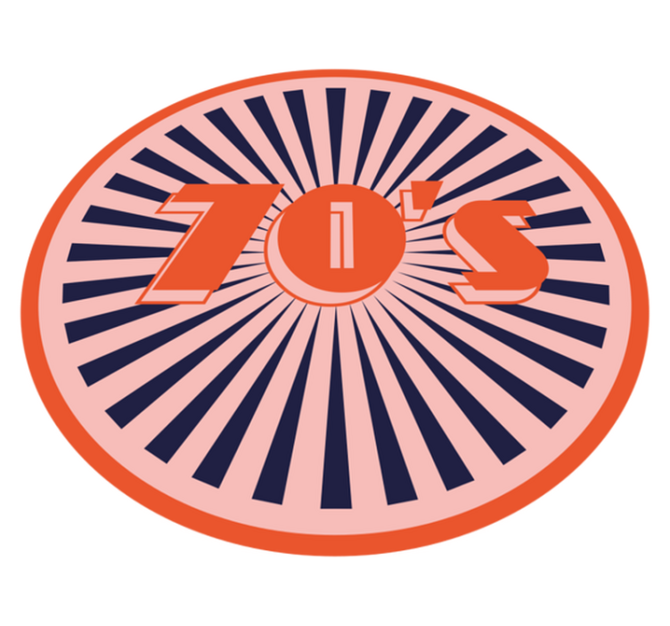 Alfombra vinílica vintage estilo retro de los años 70 - TenVinilo