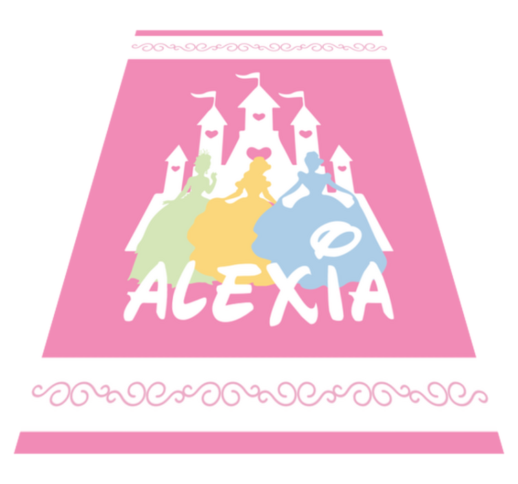 Alfombra vinílica personalizable castillo de cuento de hadas - TenVinilo