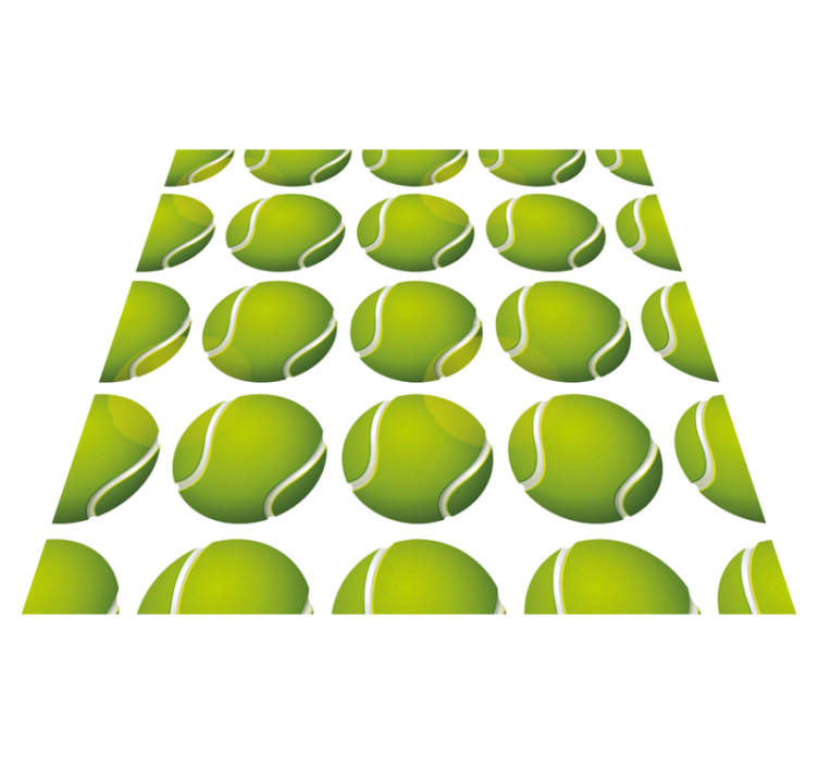 Alfombra vinílica juegos motivo de pelota de tenis - TenVinilo