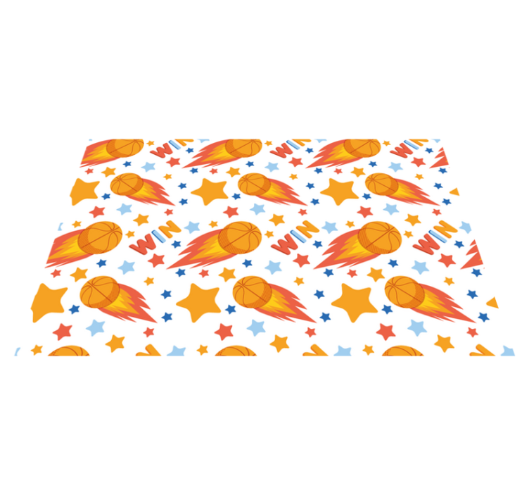 Alfombra vinílica juegos diseño de estrellas deportivas - TenVinilo