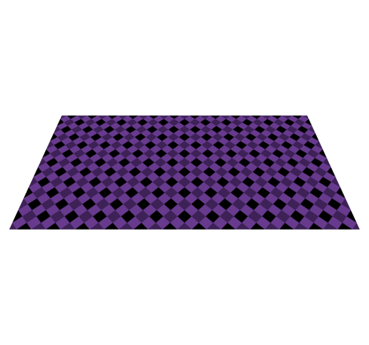 Alfombra vinílica geométrica patrón a cuadros morados - TenVinilo