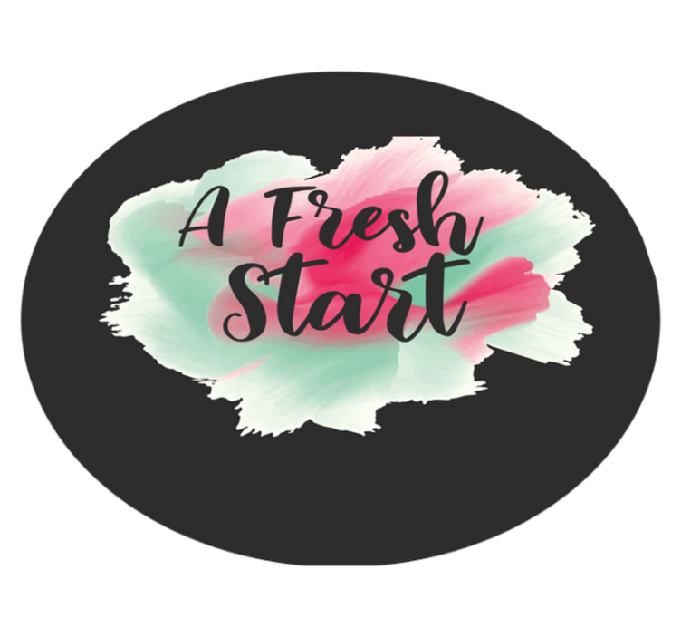 Alfombra vinilo redonda Una mancha de acuarela de color de comien - TenVinilo