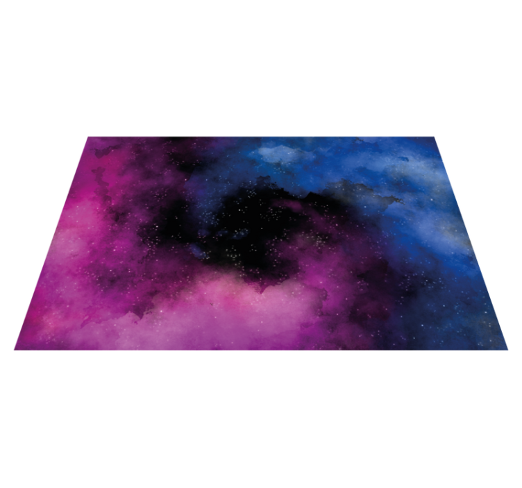 Alfombras vinílicas modernas Nebulosa espiral de colores galaxia - TenVinilo