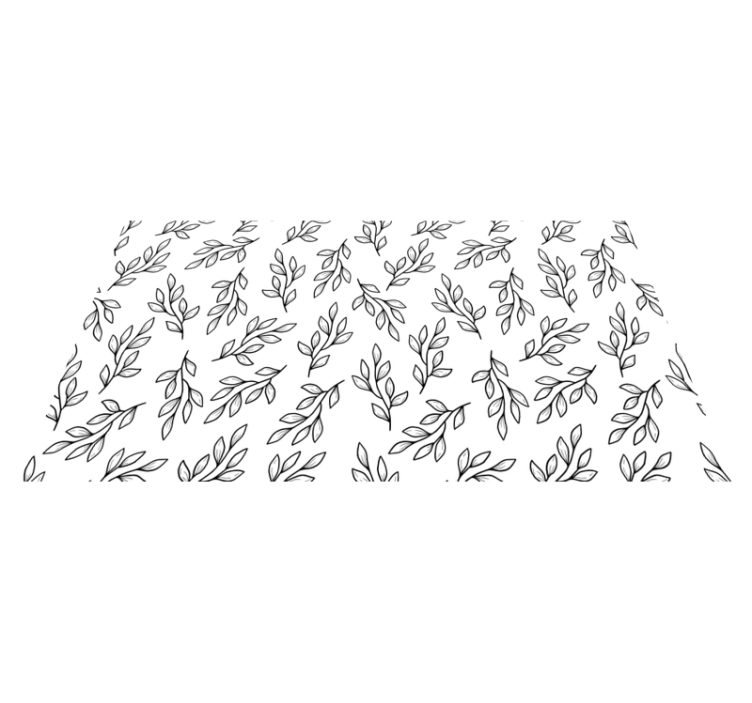 Alfombra vinílica naturaleza patrón de rama frondosa - TenVinilo