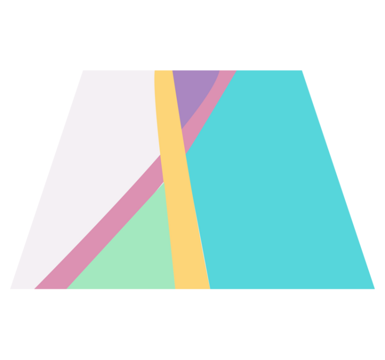 Alfombra vinílica moderna capas abstractas coloridas - TenVinilo