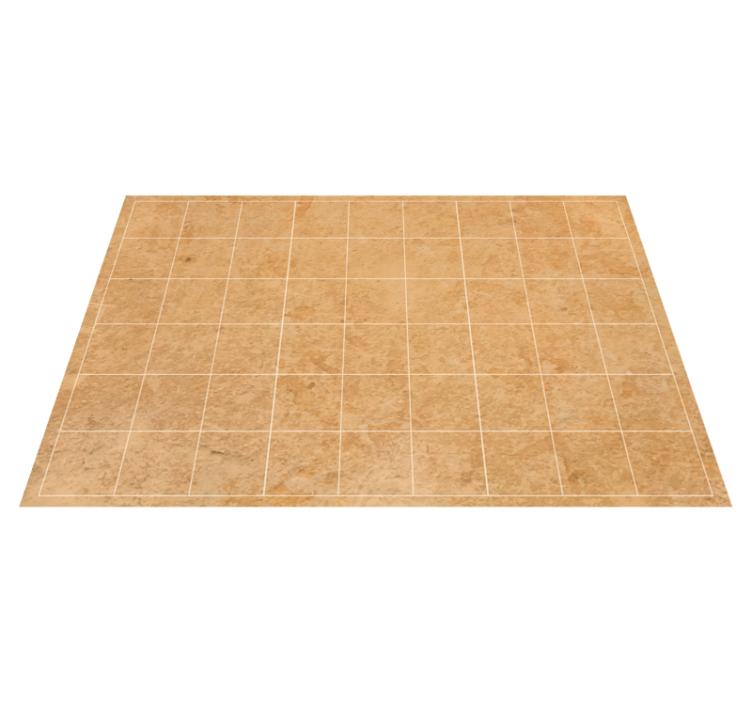 Alfombra vinílica hidráulica Cuadrados beige claro - TenVinilo