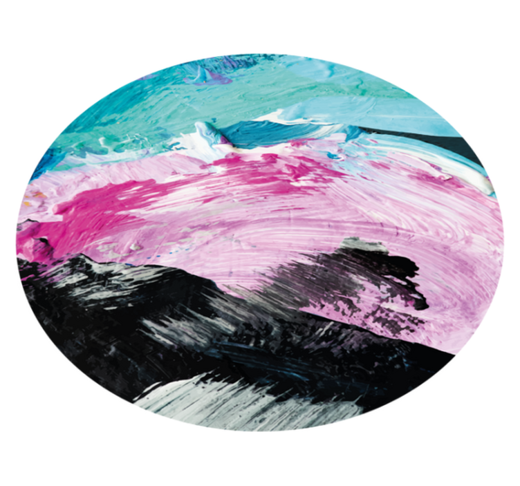 Alfombra vinílica imitación giro abstracto vibrante - TenVinilo