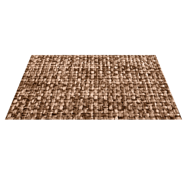 Alfombra vinílica textura Diseño artesanal marrón - TenVinilo