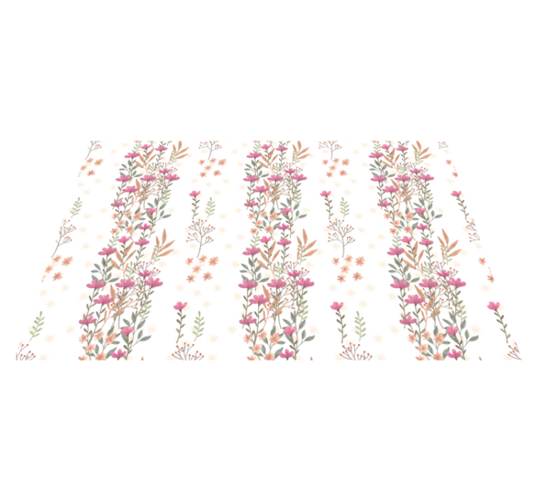 Alfombra vinílica flores motivo estampado floral - TenVinilo