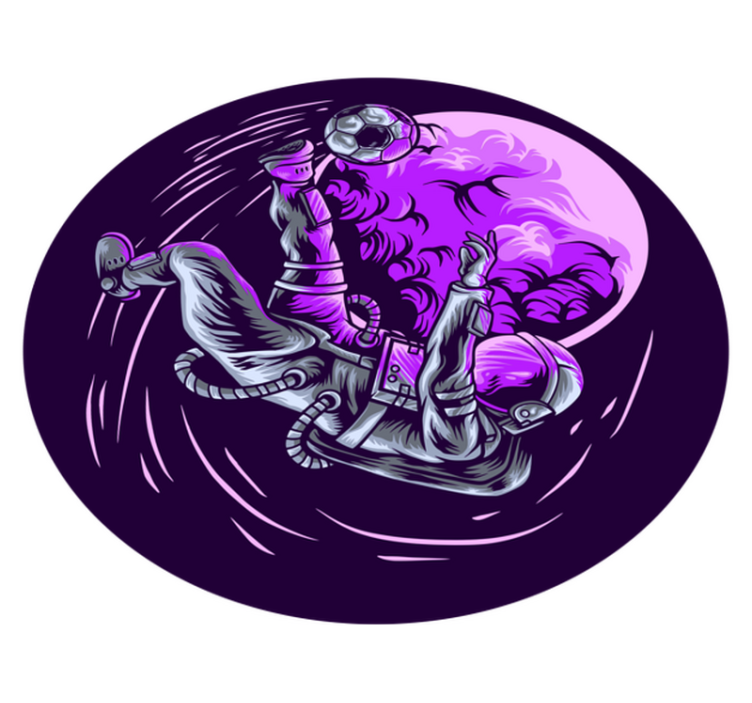 Alfombra vinílica estrellas astronauta flotando - TenVinilo