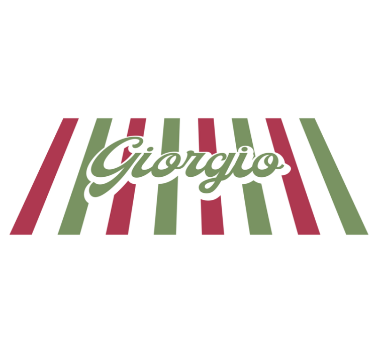 Alfombra vinílica personalizable bandera italiana - TenVinilo