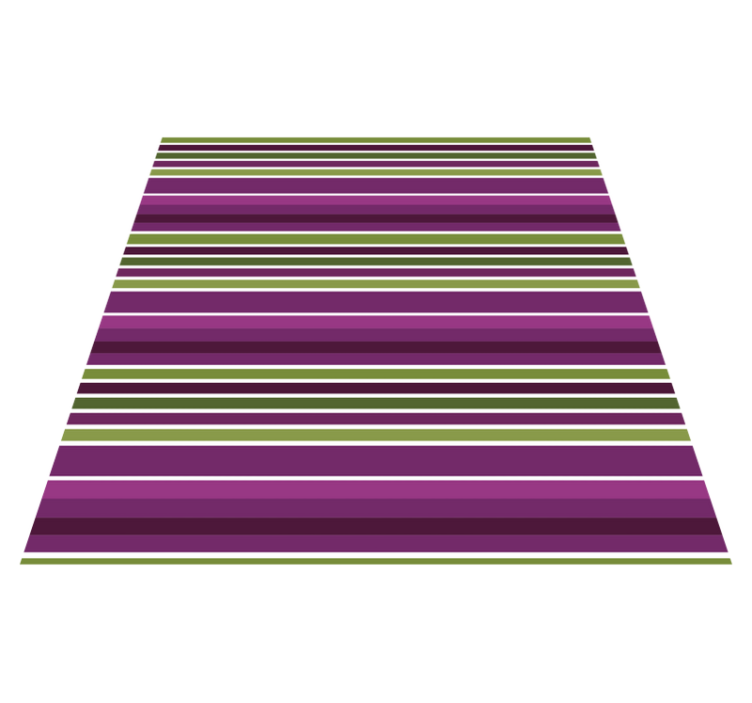 Alfombra vinilo cuadrada Diseño horizontal morado y verde - TenVinilo