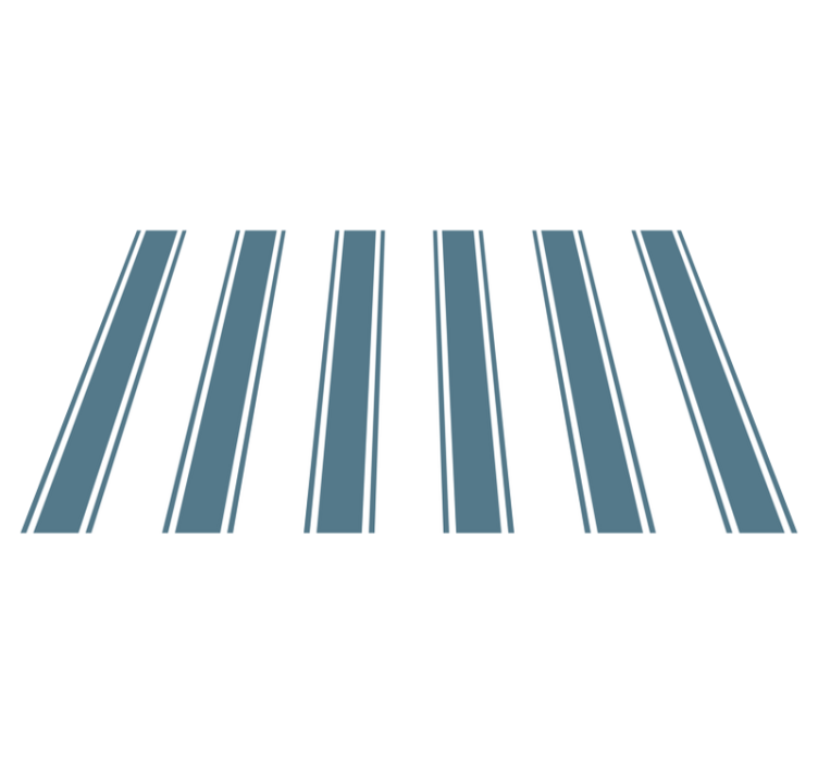 Alfombra vinílica rayas "hamptons" azules y blancos - TenVinilo