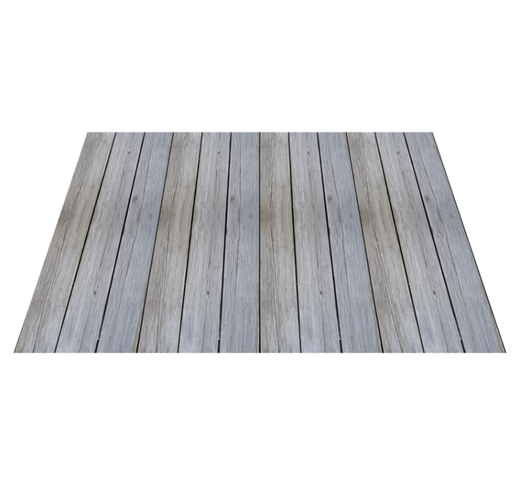 Alfombra vinílica imitación madera tablones gris envejecido - TenVinilo