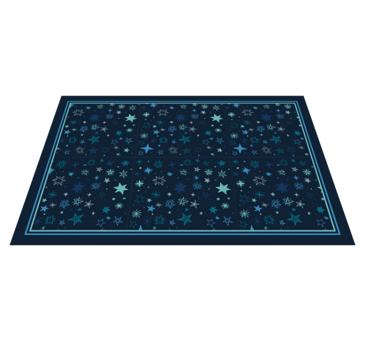 Alfombra vinílica estrellas diseño de motivo celestial - TenVinilo
