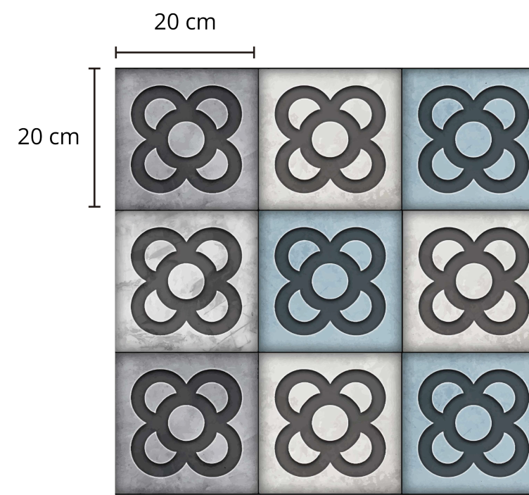 Alfombra vinílica gris panot de Barcelona - TenVinilo