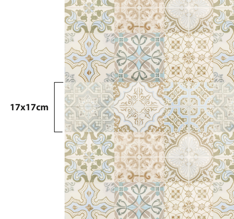 Alfombra hidráulica estilo hispana vintage - TenVinilo